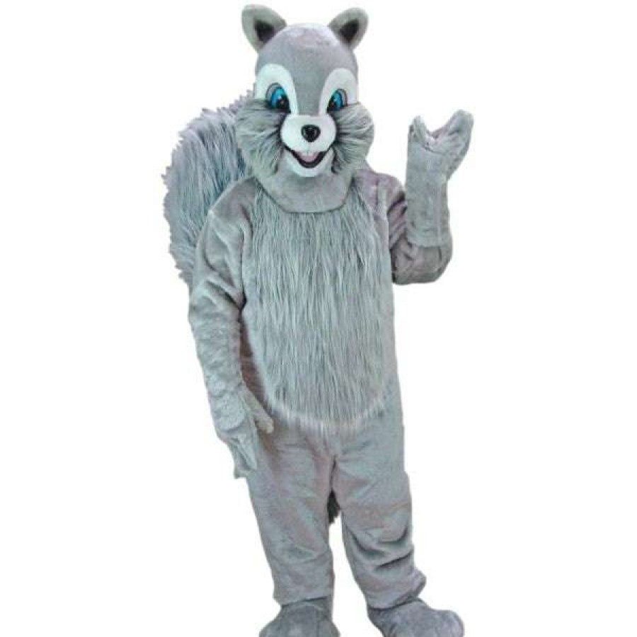 Forest Animal Mascots * | Mask Us Grey Squirrel Mascot Costume Forest Animal Mascots