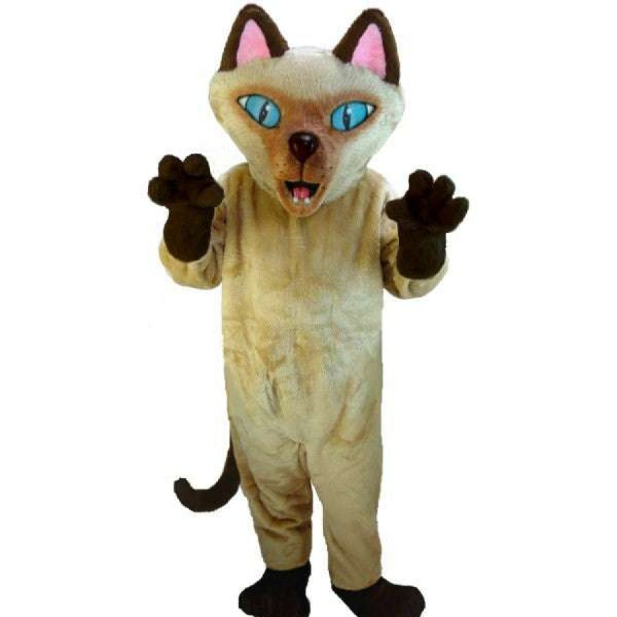 Cat Mascots * | Mask Us Siamese Cat Lightweight Mascot Costume