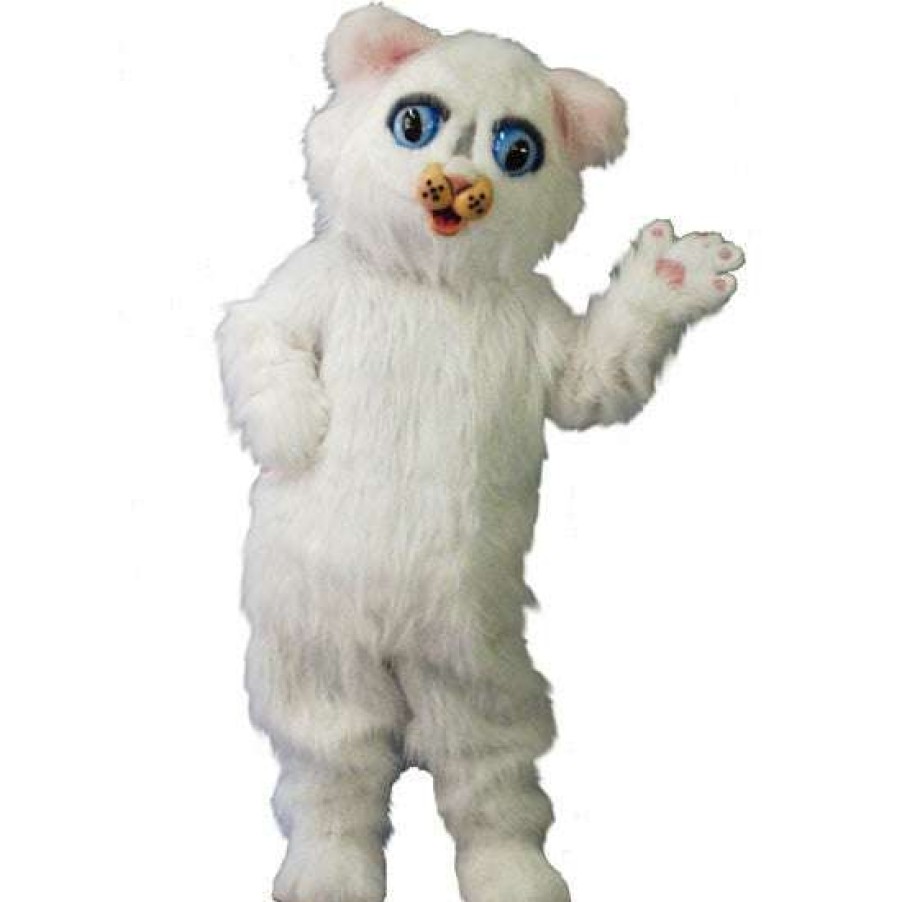 Cat Mascots * | Alinco Costumes Snowball Kitty Mascot Costume