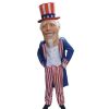 Character Mascots * | Mask Us Uncle Sammy Mascot Costume