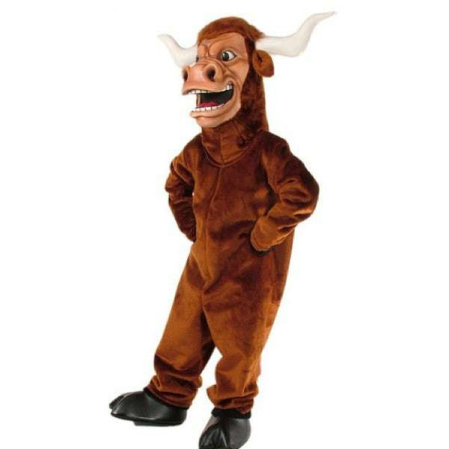 Farm Animal Mascots * | Alinco Costumes Farm Animal Mascots Longhorn Mascot Costume