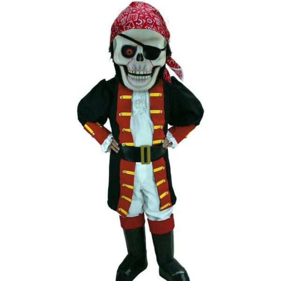 Character Mascots * | Mask Us Skull Pirate Lightweight Mascot Costume Character Mascots