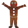 Character Mascots * | Mask Us Character Mascots Gingerbread Man Mascot Costume