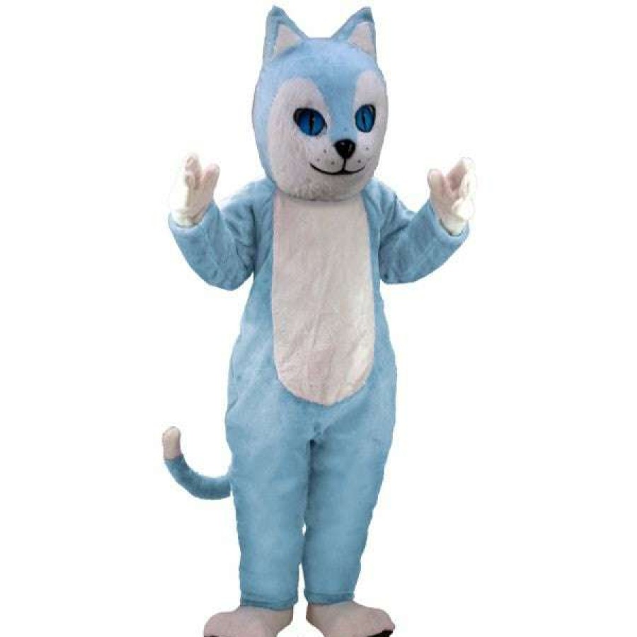 Cat Mascots * | Mask Us Blue Cat Lightweight Mascot Costume Cat Mascots