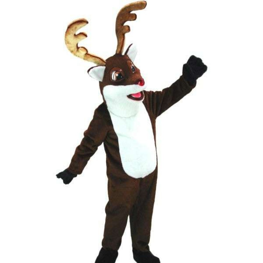 Forest Animal Mascots * | Mask Us Forest Animal Mascots Rudy The Reindeer Mascot Costume