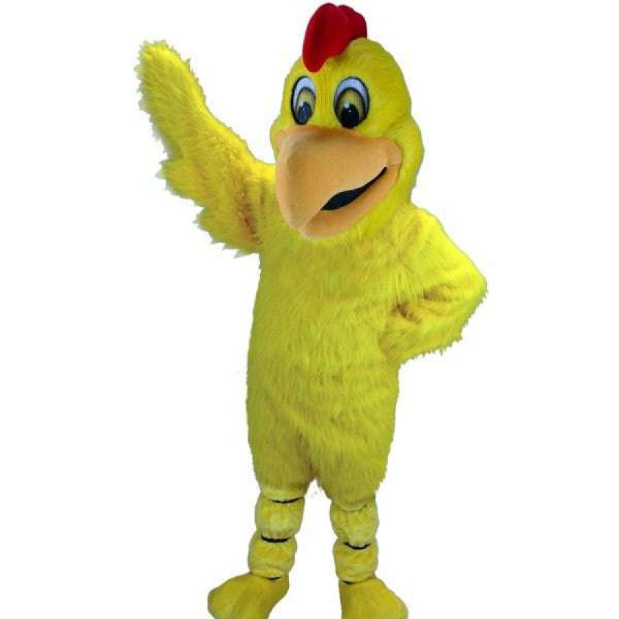 Bird Mascots * | Mask Us Bird Mascots Yellow Chicken Lightweight Mascot Costume