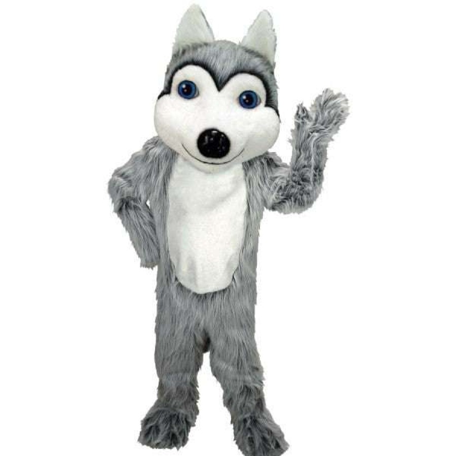 Dog Mascots * | Mask Us Friendly Husky Dog Lightweight Mascot Costume Dog Mascots