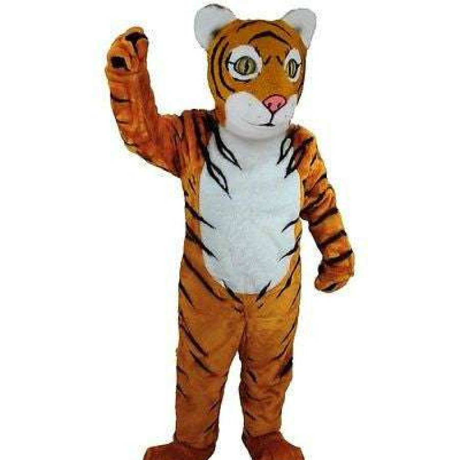 Cat Mascots * | Mask Us Tiger Cub Lightweight Mascot Costume Cat Mascots