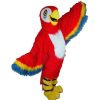 Bird Mascots * | Mask Us Red Macaw Mascot Costume