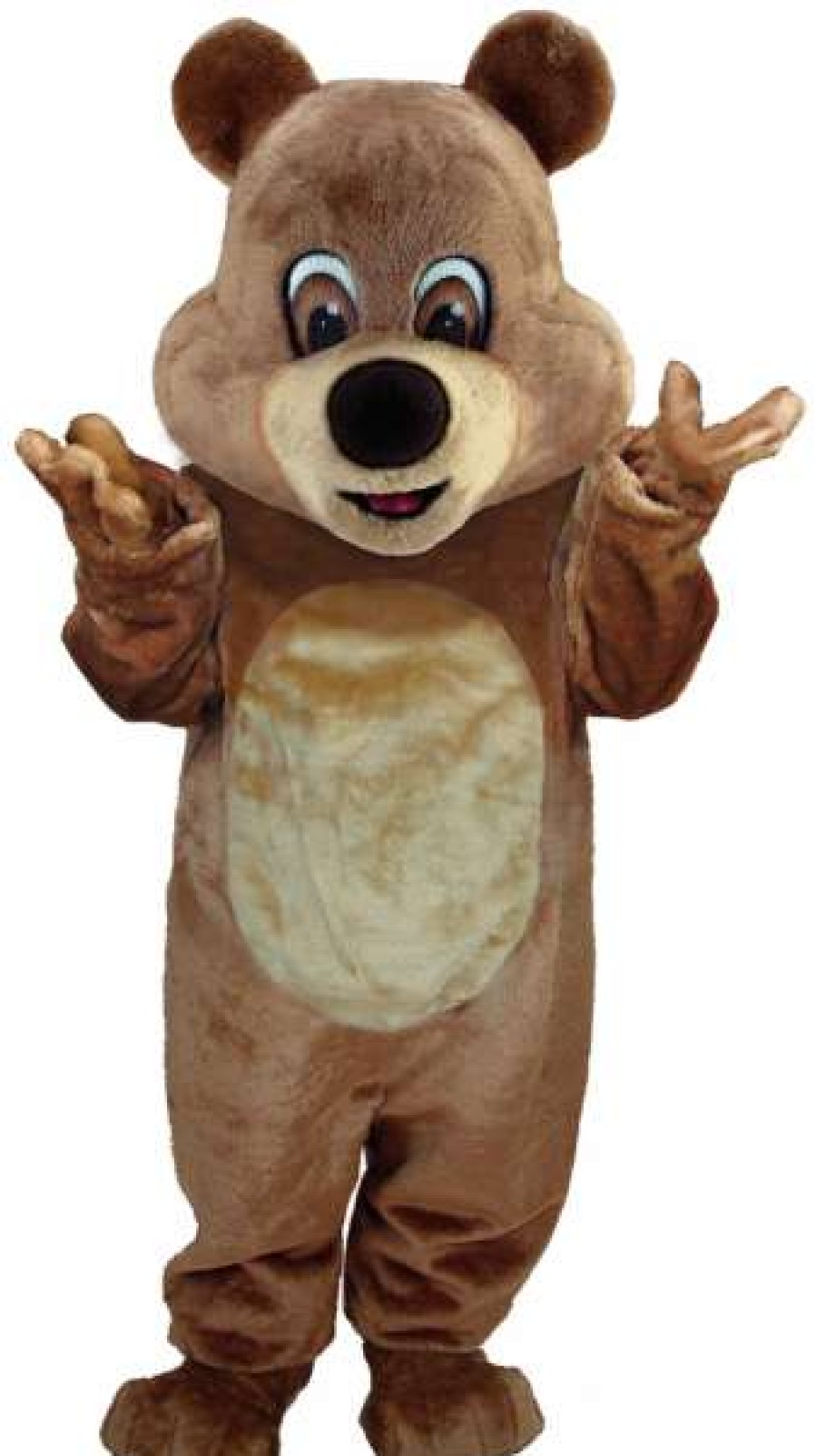 Bear Mascots * | Mask Us Bear Mascots Brown Teddy Bear Lightweight Mascot Costume