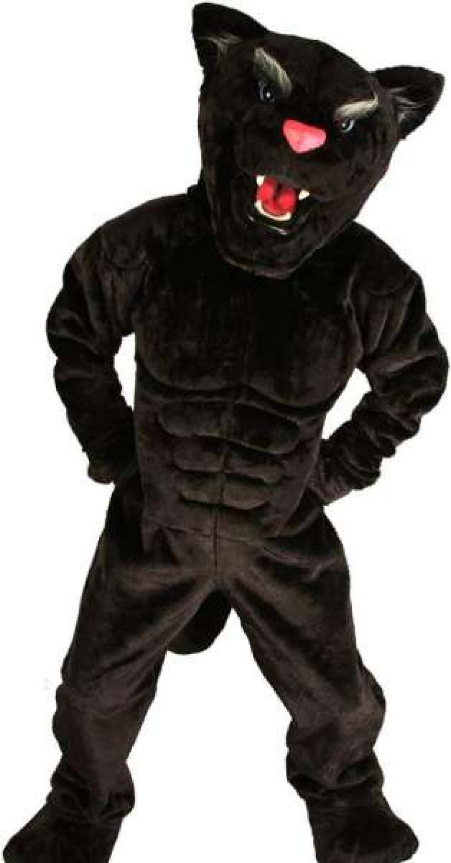 Cat Mascots * | Alinco Costumes Cat Mascots Panther Power Cat Mascot Costume