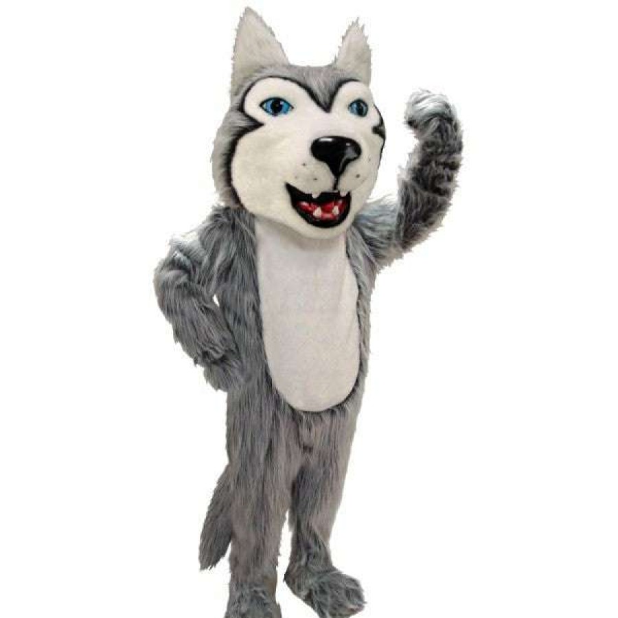 Dog Mascots * | Mask Us Husky Dog Lightweight Mascot Costume