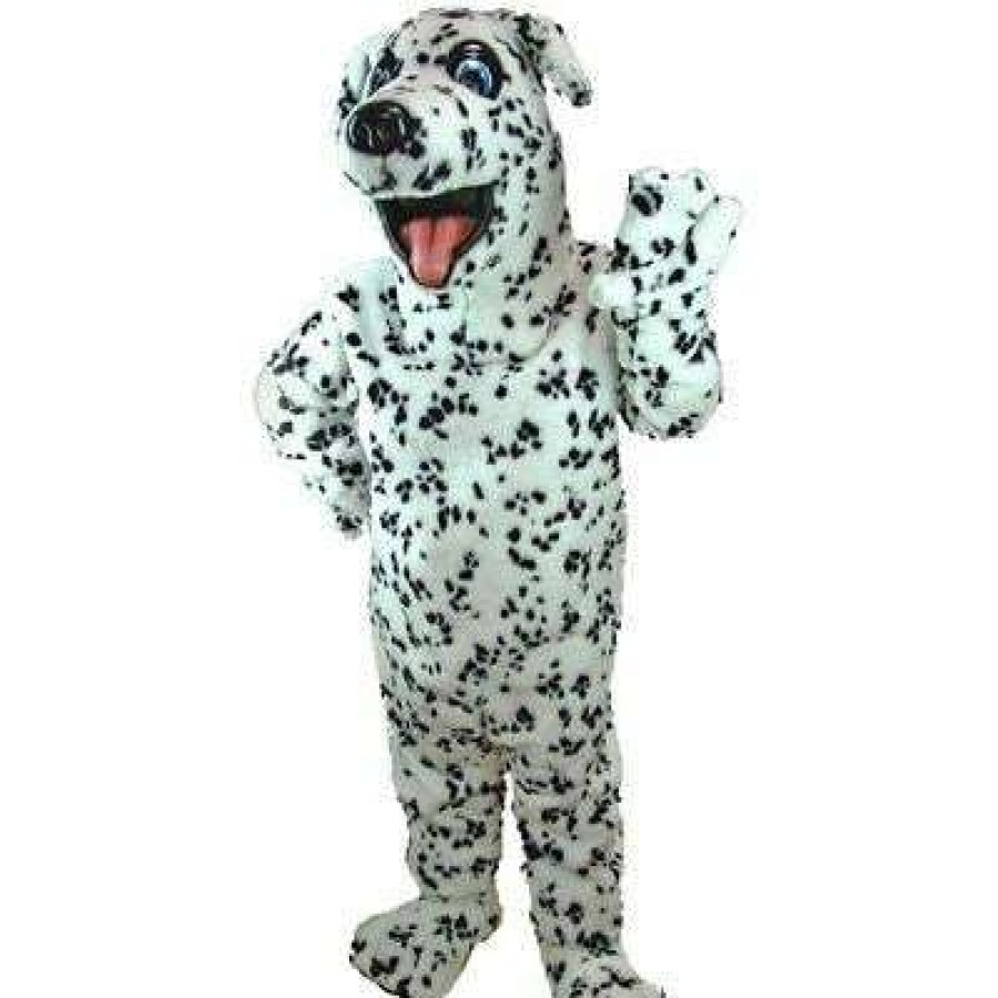 Dog Mascots * | Mask Us Dog Mascots Smokey The Dalmatian Mascot Costume