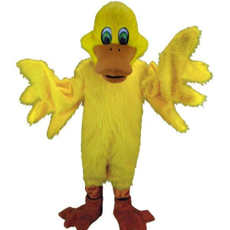 Bird Mascots * | Mask Us Yellow Duck Lightweight Mascot Costume