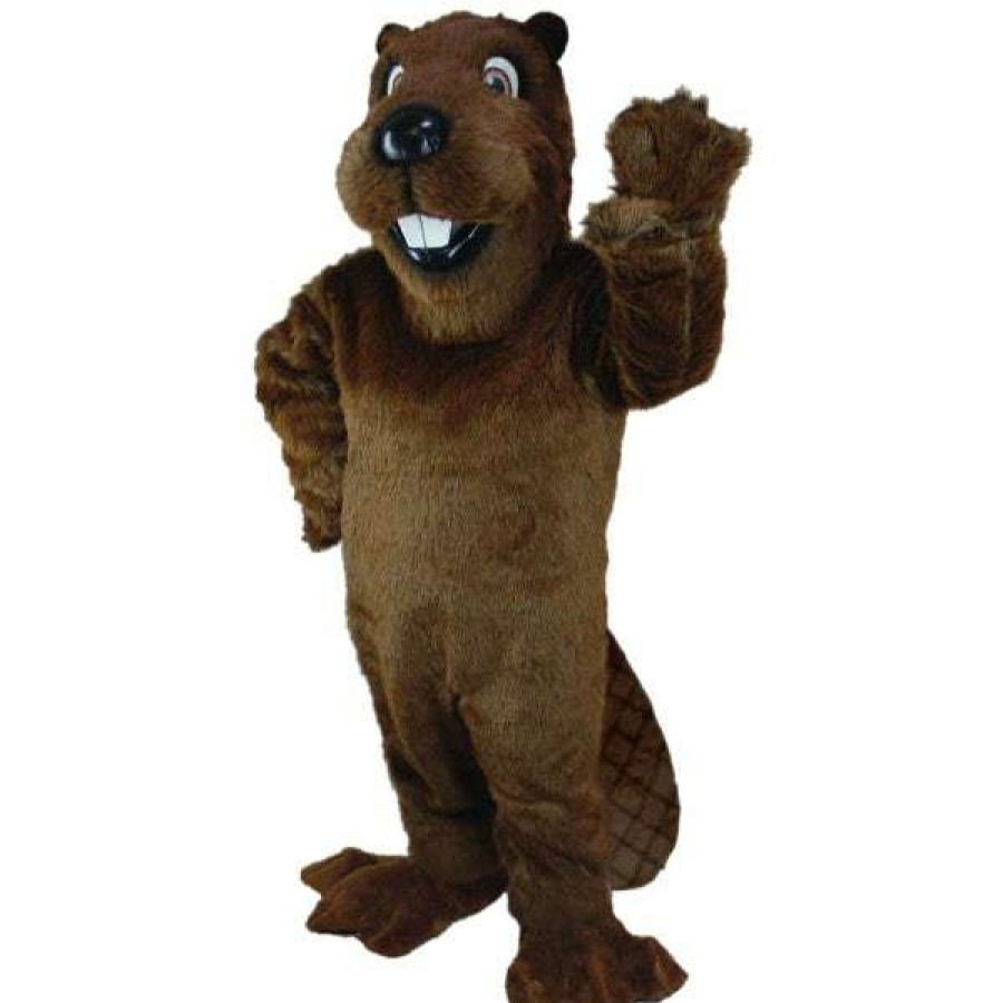 Forest Animal Mascots * | Mask Us Barney Beaver Mascot Costume