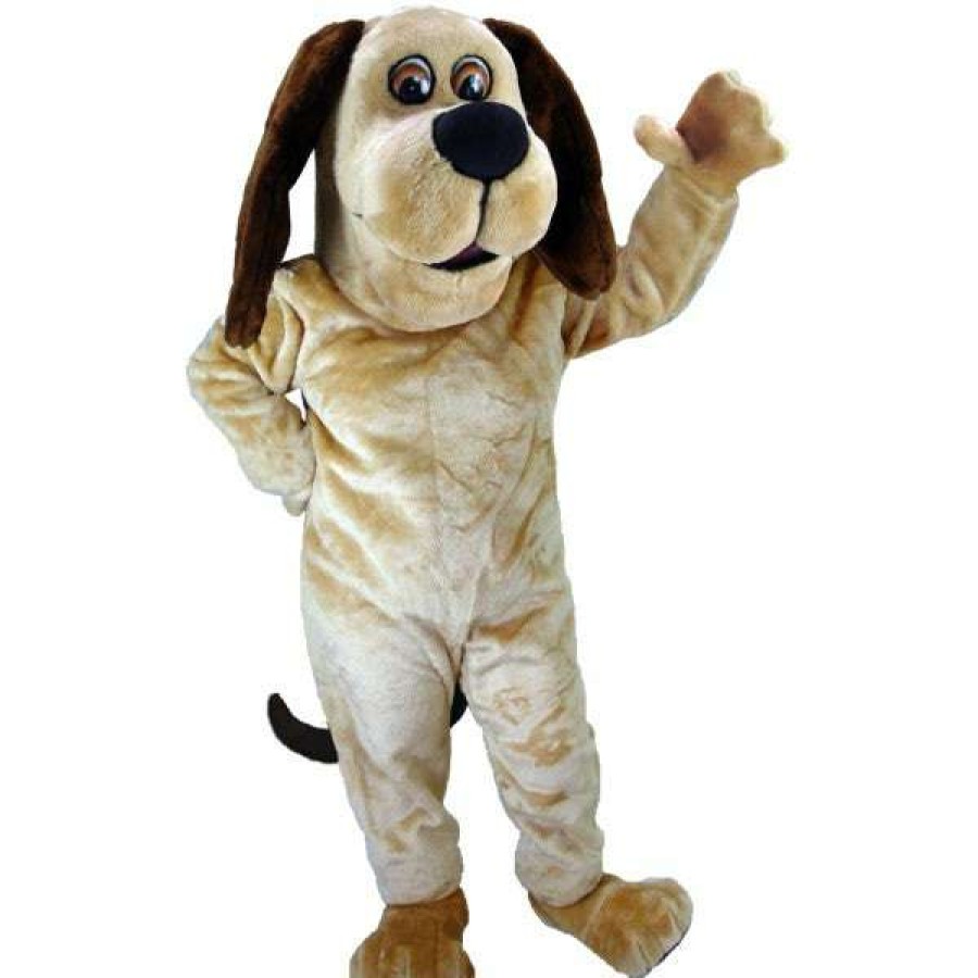 Dog Mascots * | Mask Us Tan Dog Lightweight Mascot Costume