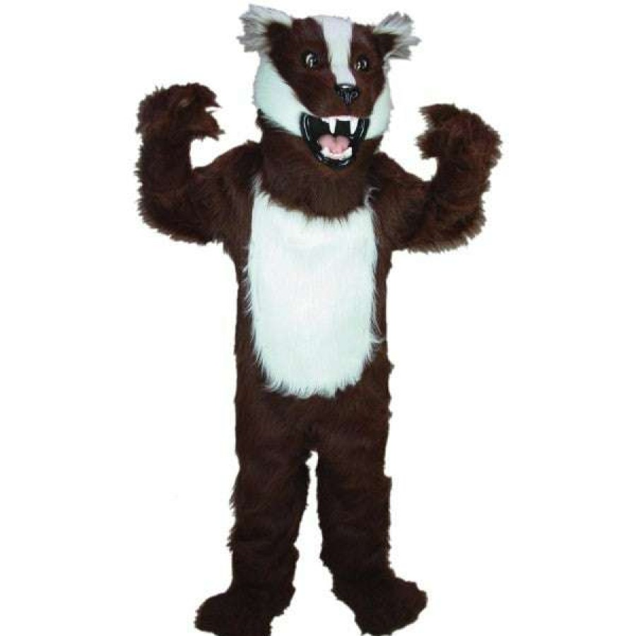 Forest Animal Mascots * | Mask Us Badger Mascot Costume