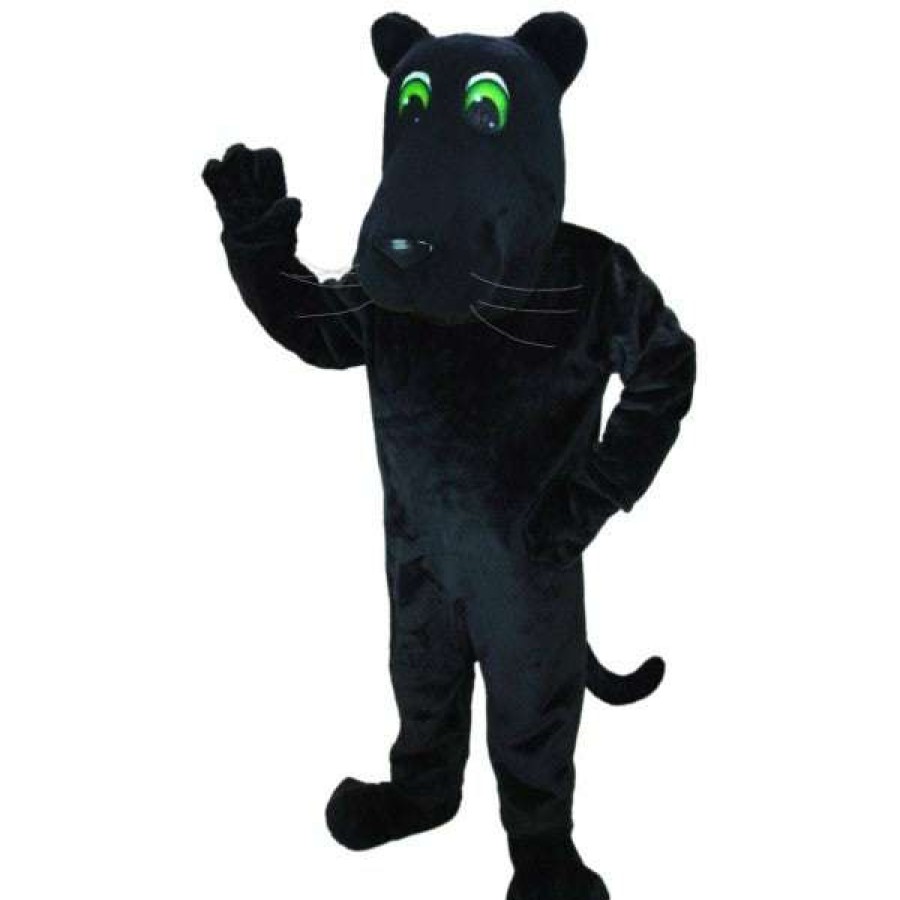 Cat Mascots * | Mask Us Cartoon Panther Mascot Costume