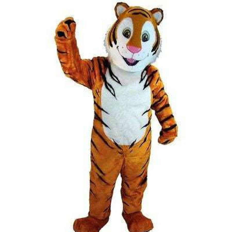 Cat Mascots * | Mask Us Cartoon Tiger Lightweight Mascot Costume