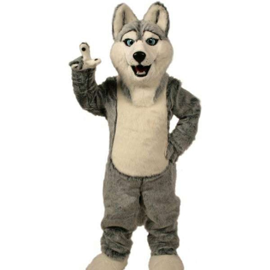 Dog Mascots * | Alinco Costumes Husky Mascot Costume