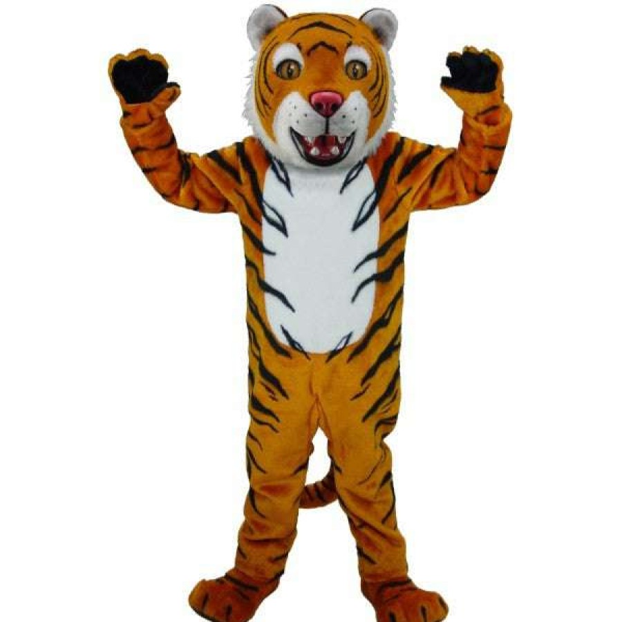 Cat Mascots * | Mask Us Tiger Lightweight Mascot Costume Cat Mascots