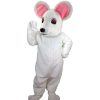 Farm Animal Mascots * | Mask Us Albino Mouse Lightweight Mascot Costume