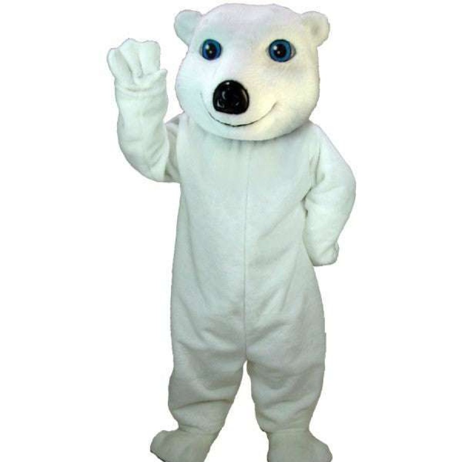 Bear Mascots * | Mask Us White Bear Lightweight Mascot Costume Bear Mascots