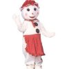 Character Mascots * | Alinco Costumes Character Mascots Mrs. Snowman Mascot Costume