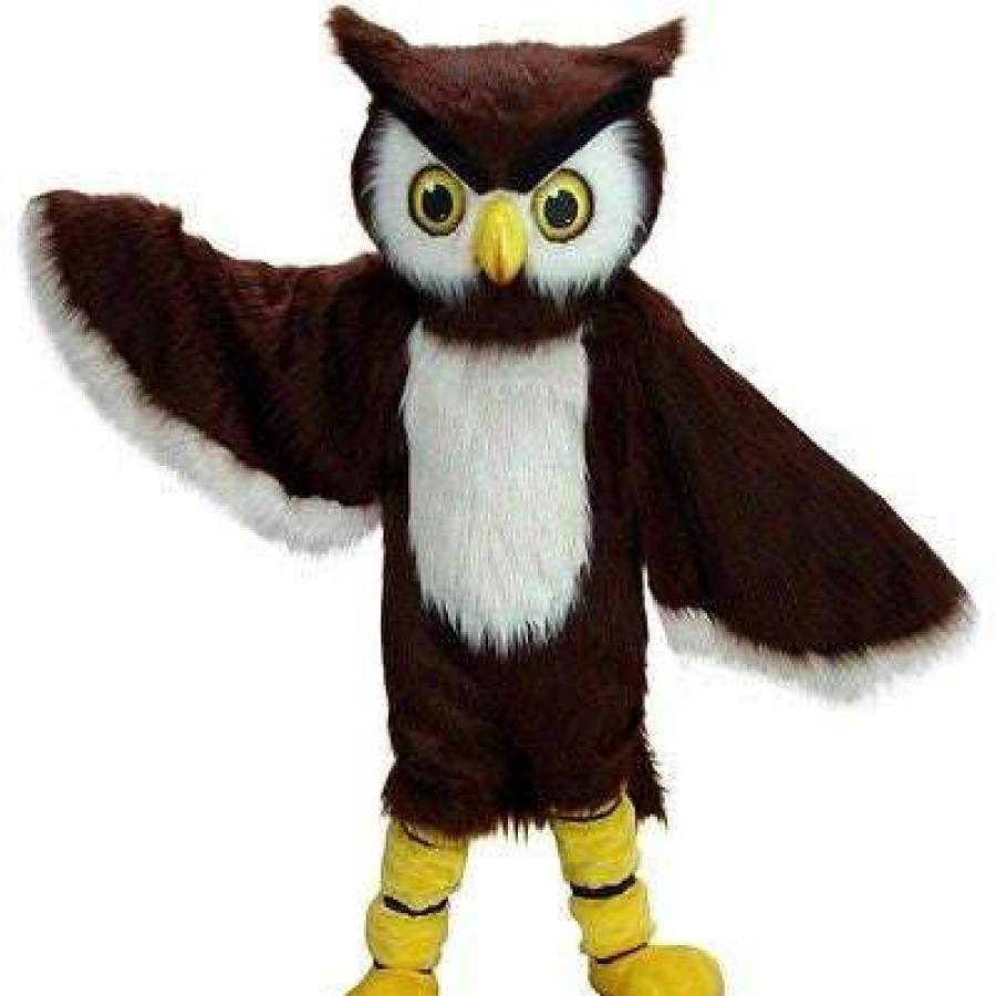 Bird Mascots * | Mask Us Owl Mascot Costume Bird Mascots